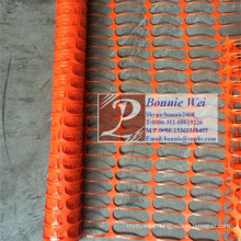 Orange barrier fence plastic mesh